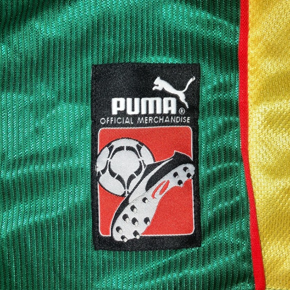 CAMEROON 1998 Home SHIRT FOOTBALL SOCCER JERSEY PUMA MENS SIZE XL VINTAGE - Picture 4 of 7